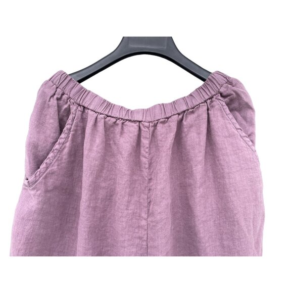 Cynthia Ashby women’s Large L Linen Lavander Pants Lagenlook Art to Wear - Picture 2 of 16